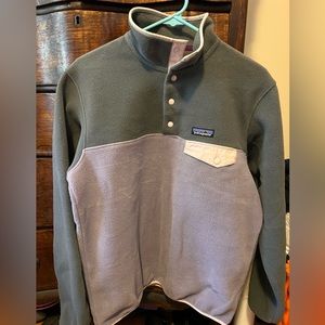 Womens micro D snap T fleece pullover